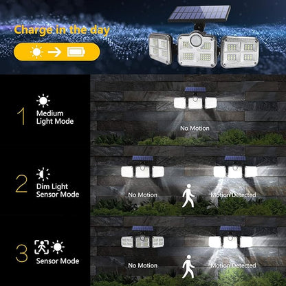 Lampara Solar con Sensor de Movimiento Para Exteriores