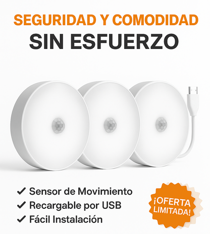 Kit x3 Lámparas con sensor
