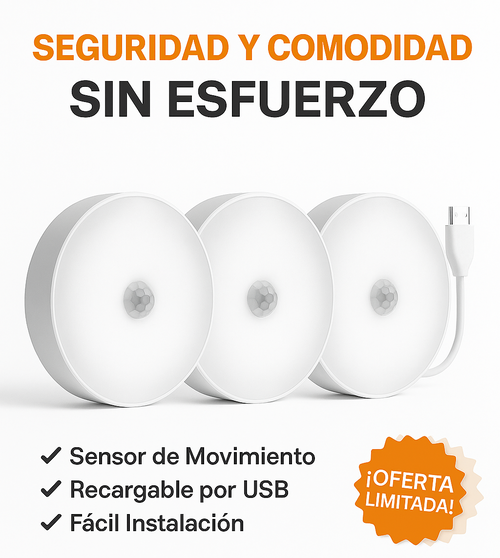 Kit x3 Lámparas con sensor